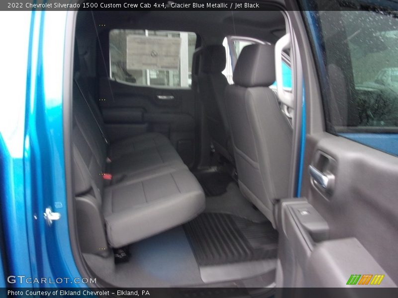 Glacier Blue Metallic / Jet Black 2022 Chevrolet Silverado 1500 Custom Crew Cab 4x4
