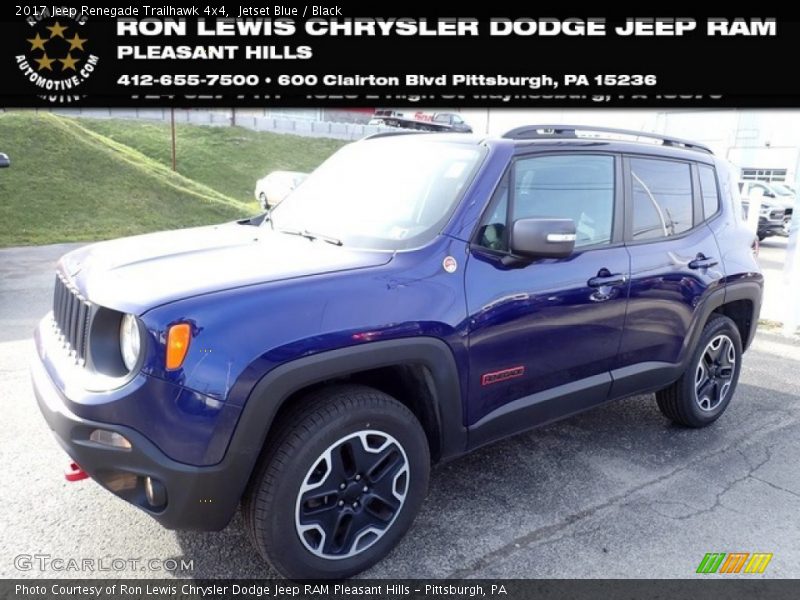 Jetset Blue / Black 2017 Jeep Renegade Trailhawk 4x4