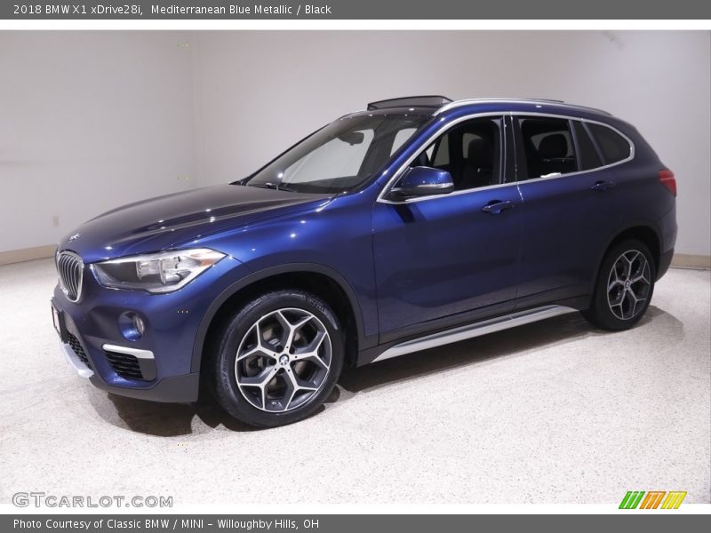 Mediterranean Blue Metallic / Black 2018 BMW X1 xDrive28i