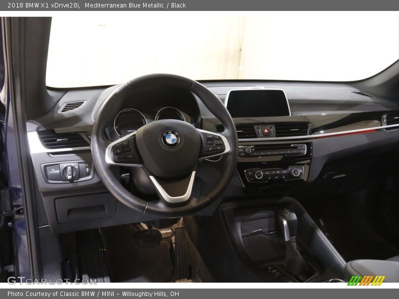Mediterranean Blue Metallic / Black 2018 BMW X1 xDrive28i