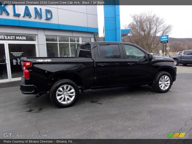 Black / Jet Black 2022 Chevrolet Silverado 1500 Custom Crew Cab 4x4