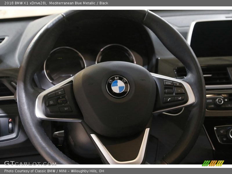 Mediterranean Blue Metallic / Black 2018 BMW X1 xDrive28i