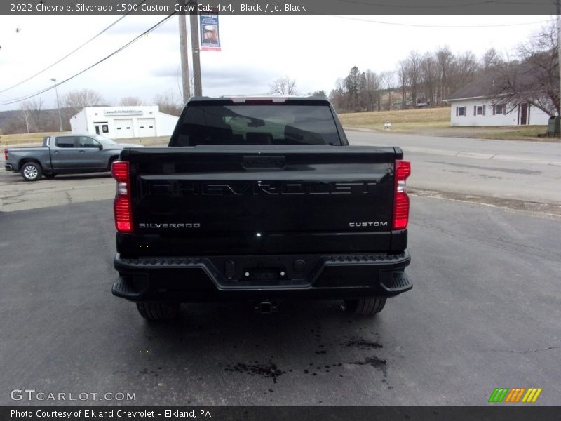 Black / Jet Black 2022 Chevrolet Silverado 1500 Custom Crew Cab 4x4