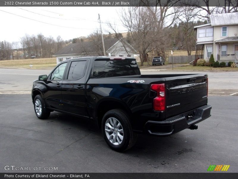 Black / Jet Black 2022 Chevrolet Silverado 1500 Custom Crew Cab 4x4