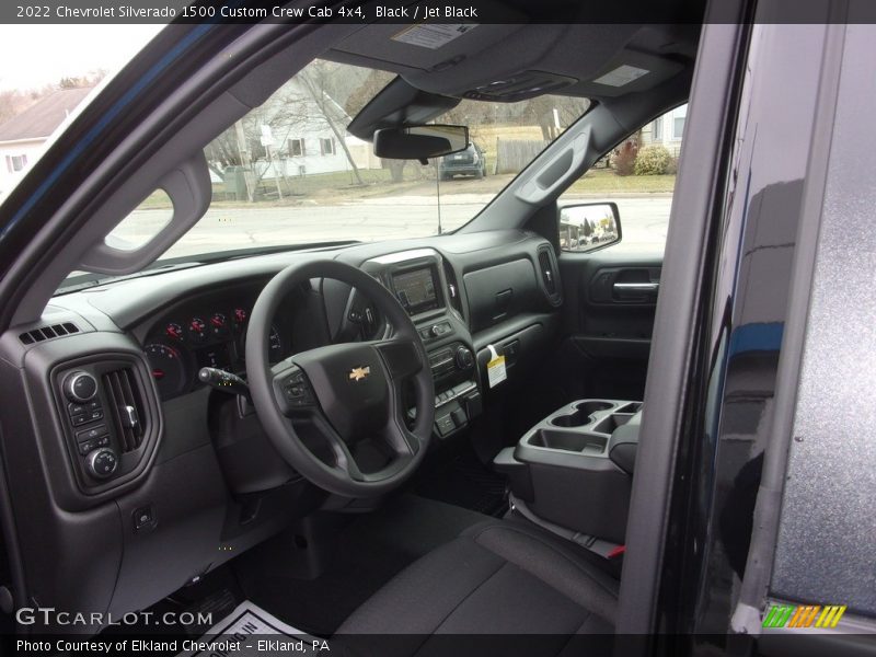  2022 Silverado 1500 Custom Crew Cab 4x4 Jet Black Interior