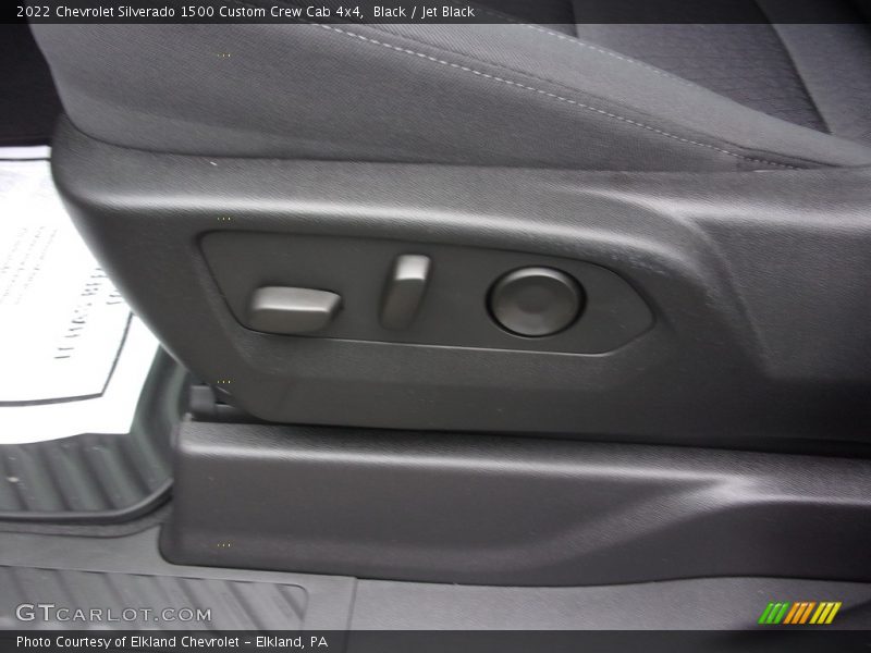 Black / Jet Black 2022 Chevrolet Silverado 1500 Custom Crew Cab 4x4