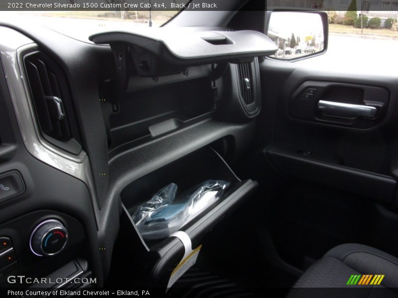 Black / Jet Black 2022 Chevrolet Silverado 1500 Custom Crew Cab 4x4