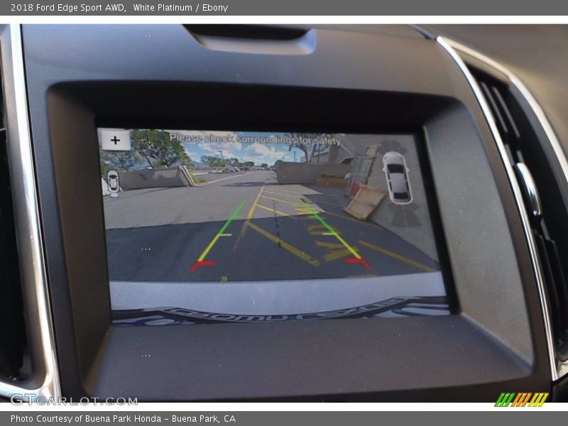 White Platinum / Ebony 2018 Ford Edge Sport AWD