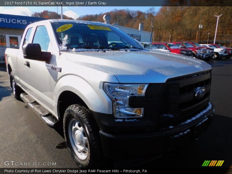 Ingot Silver / Earth Gray 2017 Ford F150 XL SuperCab 4x4