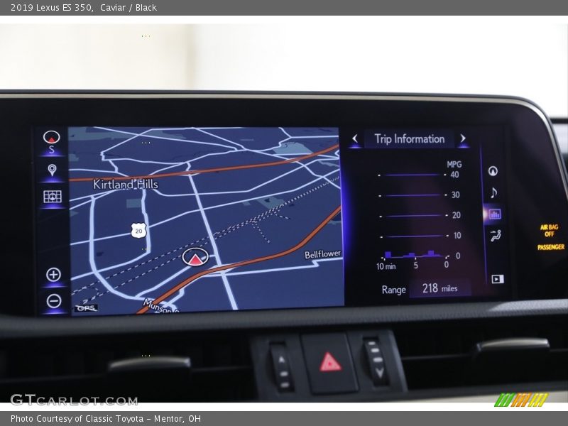 Caviar / Black 2019 Lexus ES 350