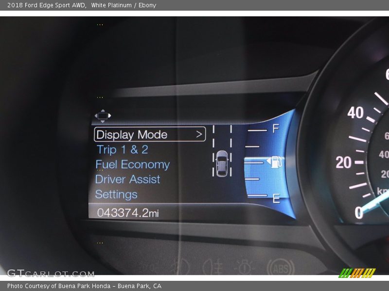 White Platinum / Ebony 2018 Ford Edge Sport AWD