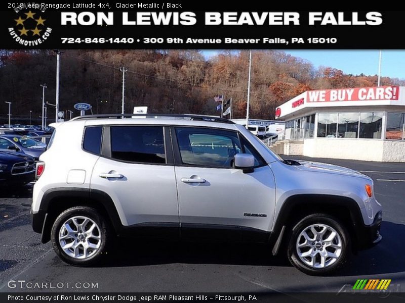 Glacier Metallic / Black 2018 Jeep Renegade Latitude 4x4