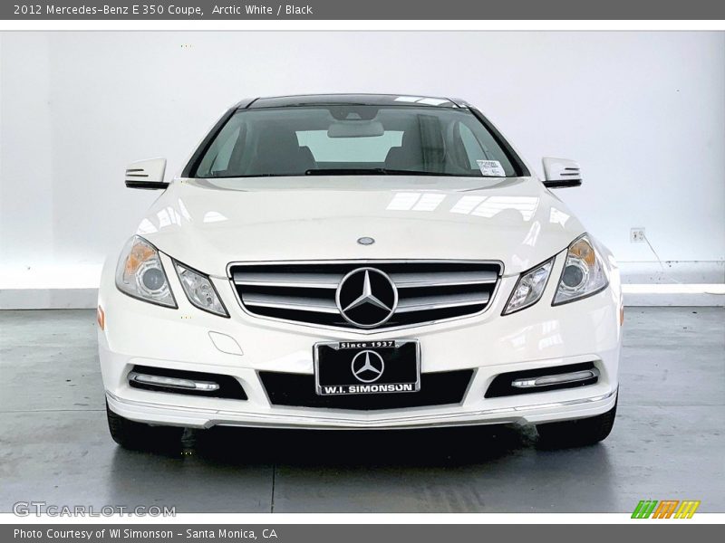 Arctic White / Black 2012 Mercedes-Benz E 350 Coupe