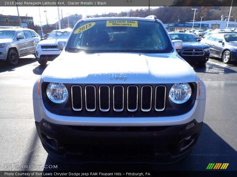 Glacier Metallic / Black 2018 Jeep Renegade Latitude 4x4