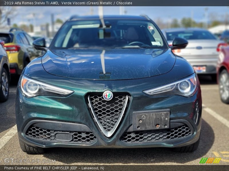 Verde Visconti (Green) Metallic / Chocolate 2019 Alfa Romeo Stelvio Ti AWD