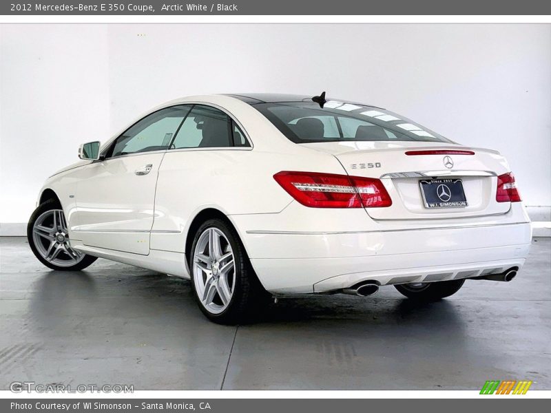 Arctic White / Black 2012 Mercedes-Benz E 350 Coupe