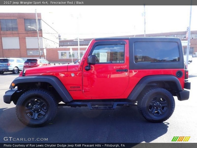 Firecracker Red / Black 2017 Jeep Wrangler Sport 4x4