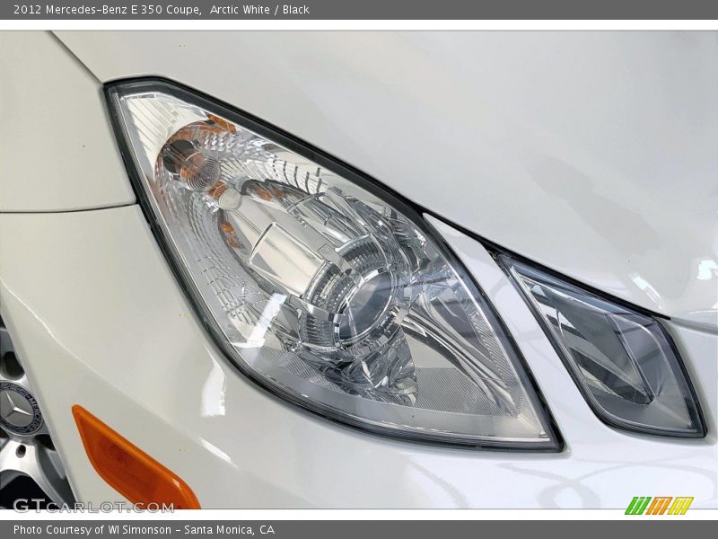Arctic White / Black 2012 Mercedes-Benz E 350 Coupe