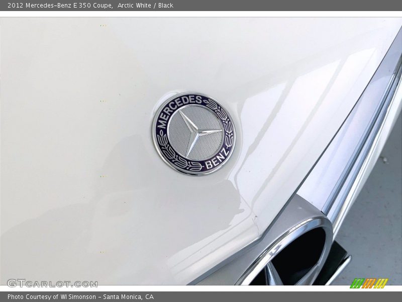 Arctic White / Black 2012 Mercedes-Benz E 350 Coupe