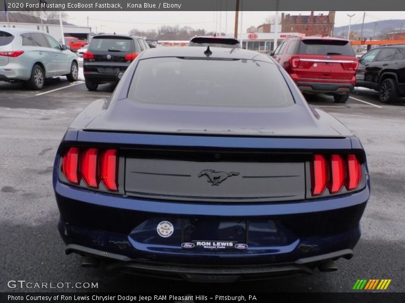 Kona Blue / Ebony 2020 Ford Mustang EcoBoost Fastback