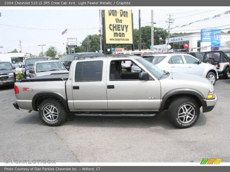 Light Pewter Metallic / Graphite 2004 Chevrolet S10 LS ZR5 Crew Cab 4x4