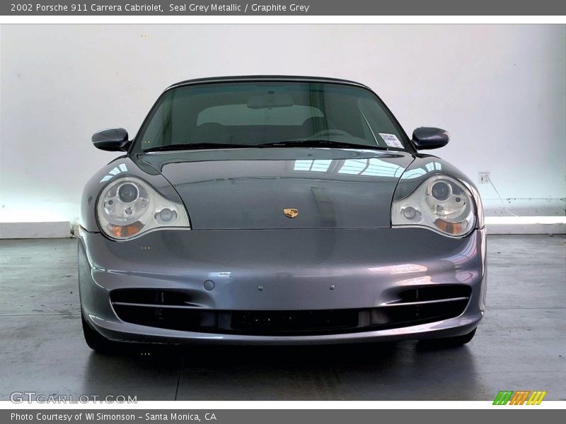Seal Grey Metallic / Graphite Grey 2002 Porsche 911 Carrera Cabriolet