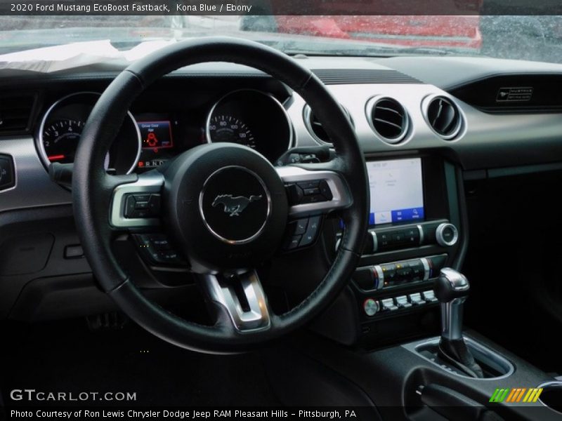 Kona Blue / Ebony 2020 Ford Mustang EcoBoost Fastback