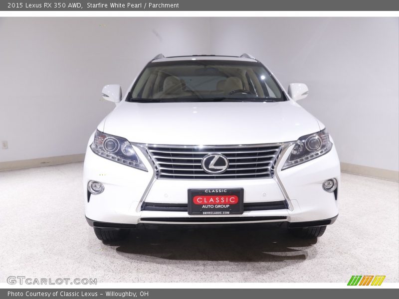 Starfire White Pearl / Parchment 2015 Lexus RX 350 AWD