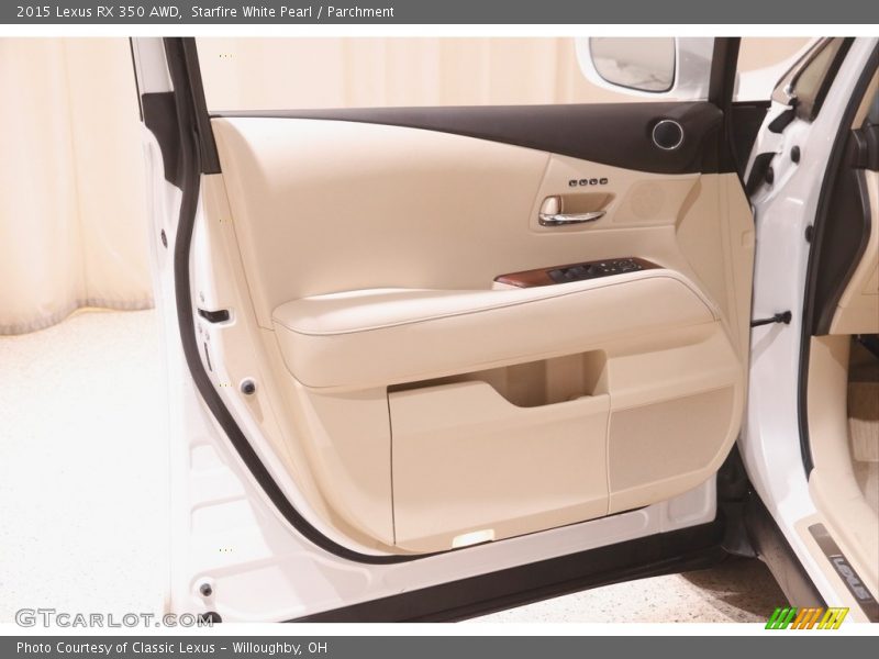 Starfire White Pearl / Parchment 2015 Lexus RX 350 AWD