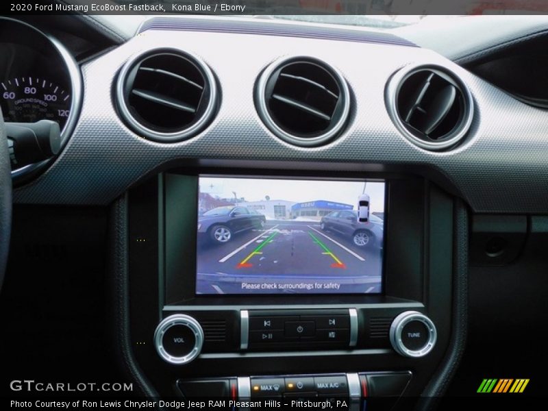 Kona Blue / Ebony 2020 Ford Mustang EcoBoost Fastback