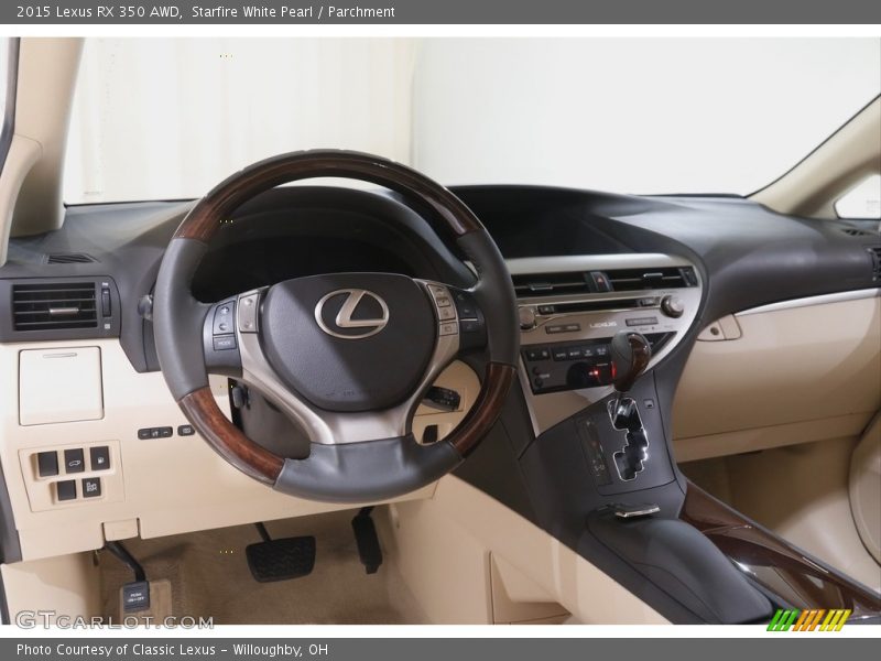 Starfire White Pearl / Parchment 2015 Lexus RX 350 AWD