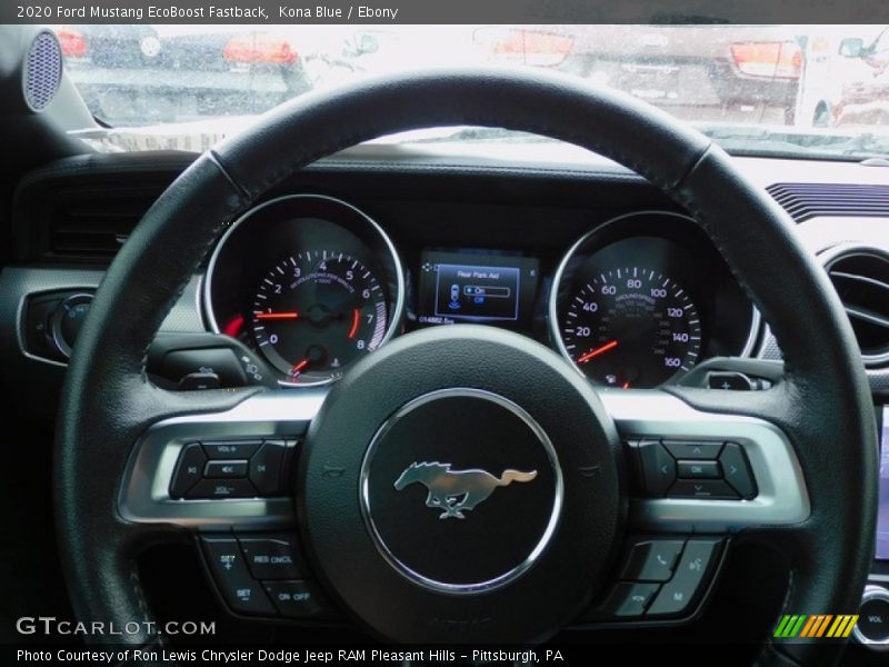 Kona Blue / Ebony 2020 Ford Mustang EcoBoost Fastback