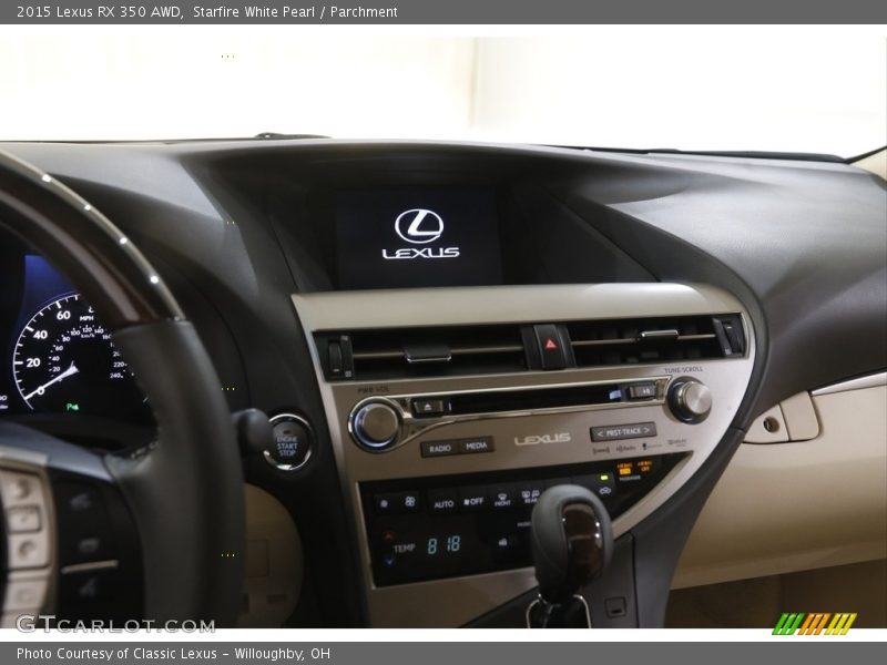Starfire White Pearl / Parchment 2015 Lexus RX 350 AWD