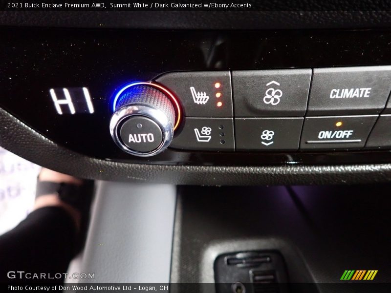 Summit White / Dark Galvanized w/Ebony Accents 2021 Buick Enclave Premium AWD