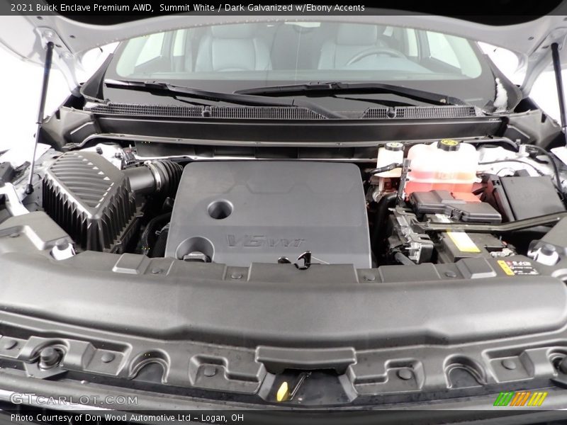 Summit White / Dark Galvanized w/Ebony Accents 2021 Buick Enclave Premium AWD