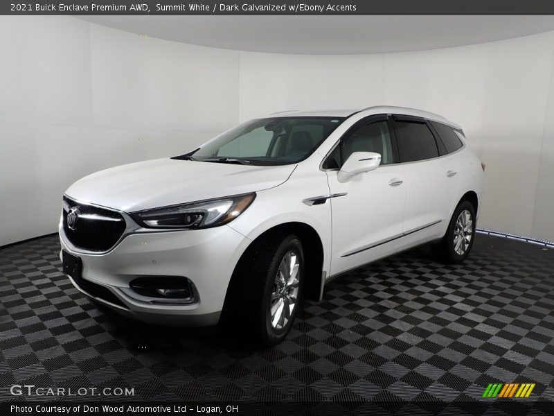 Summit White / Dark Galvanized w/Ebony Accents 2021 Buick Enclave Premium AWD