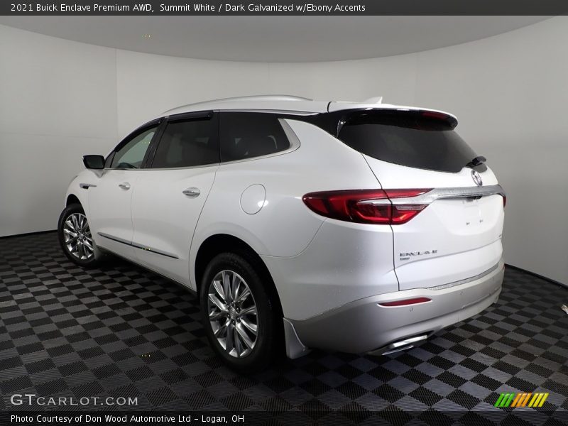 Summit White / Dark Galvanized w/Ebony Accents 2021 Buick Enclave Premium AWD