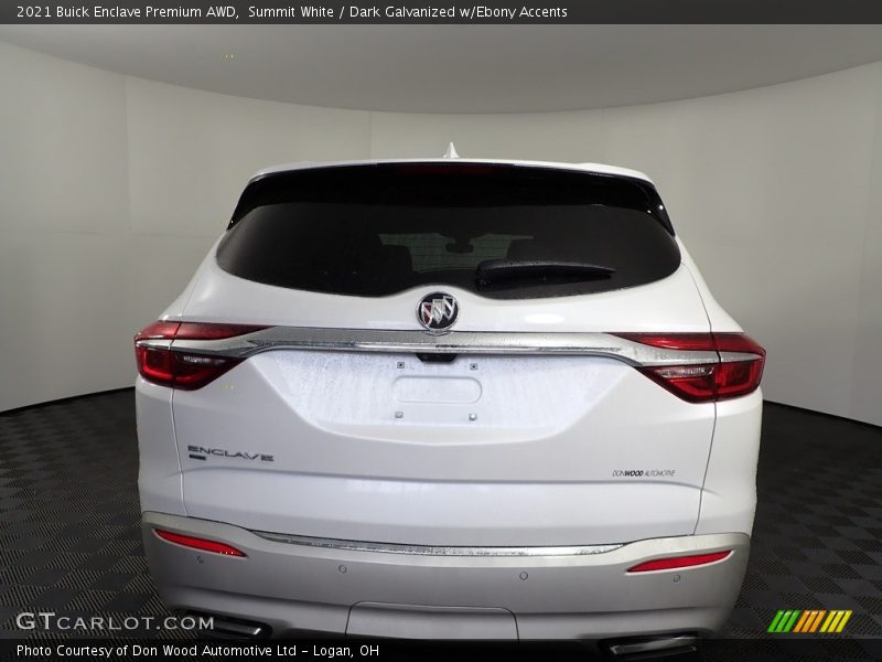 Summit White / Dark Galvanized w/Ebony Accents 2021 Buick Enclave Premium AWD