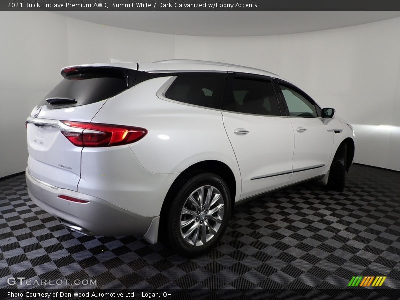 Summit White / Dark Galvanized w/Ebony Accents 2021 Buick Enclave Premium AWD