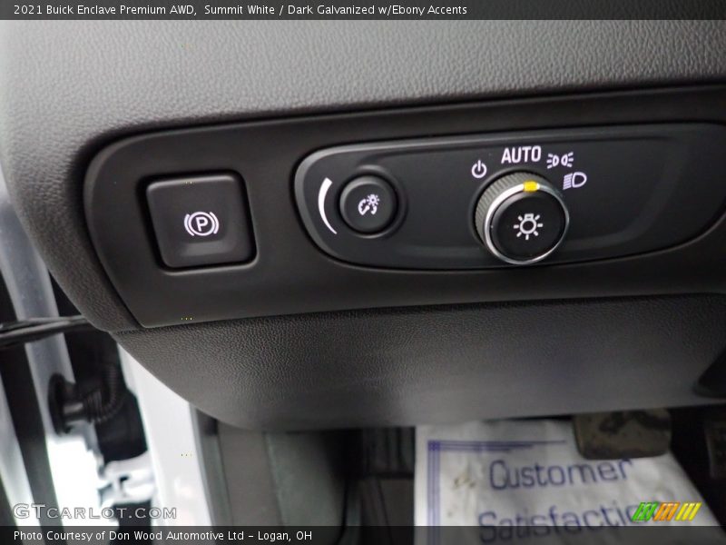 Summit White / Dark Galvanized w/Ebony Accents 2021 Buick Enclave Premium AWD