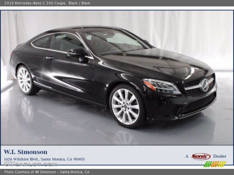 Black / Black 2019 Mercedes-Benz C 300 Coupe
