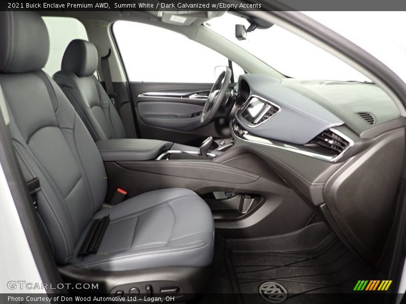 Summit White / Dark Galvanized w/Ebony Accents 2021 Buick Enclave Premium AWD