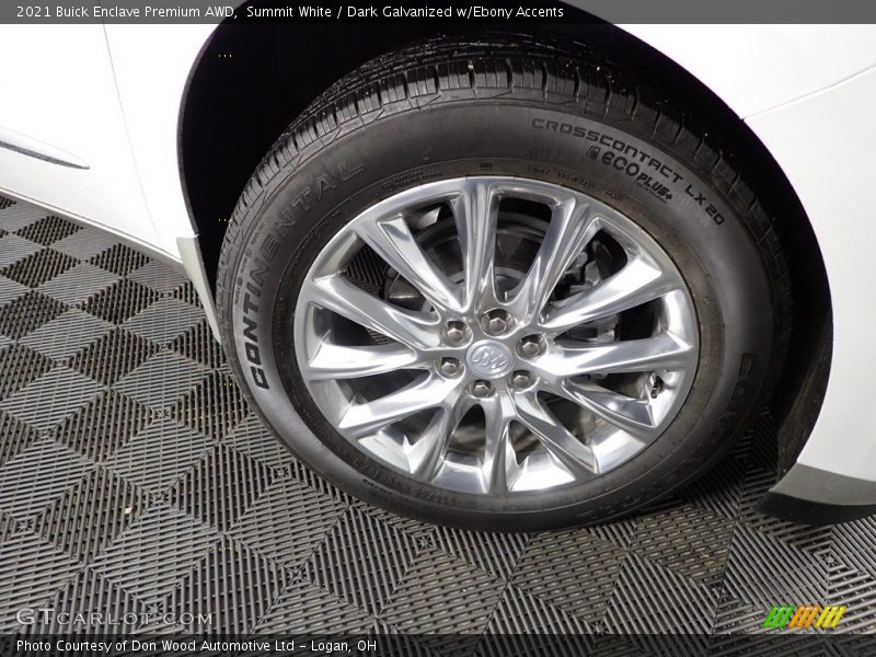 Summit White / Dark Galvanized w/Ebony Accents 2021 Buick Enclave Premium AWD