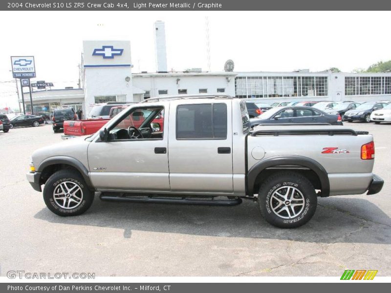 Light Pewter Metallic / Graphite 2004 Chevrolet S10 LS ZR5 Crew Cab 4x4