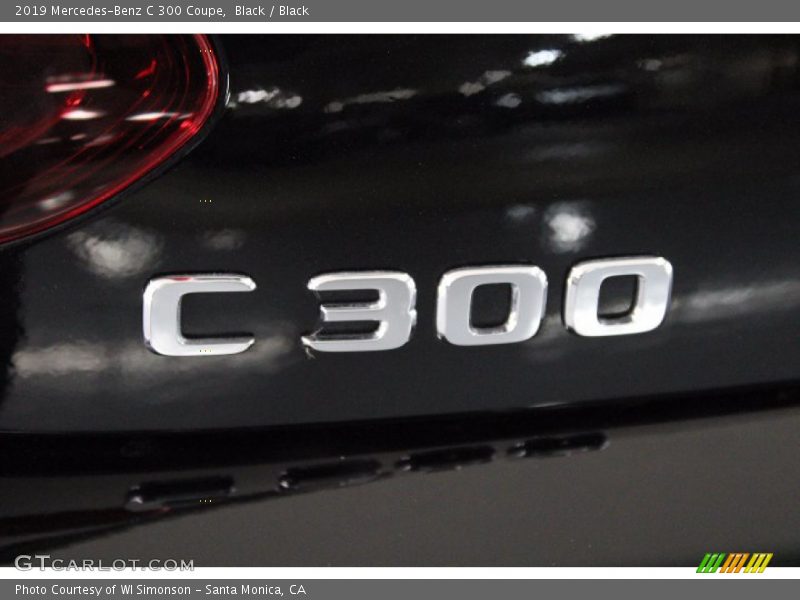 Black / Black 2019 Mercedes-Benz C 300 Coupe