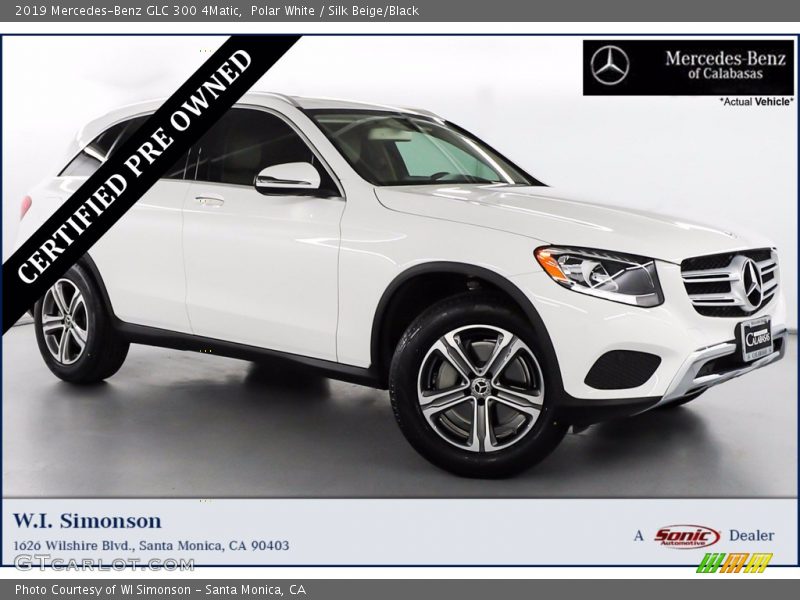 Polar White / Silk Beige/Black 2019 Mercedes-Benz GLC 300 4Matic