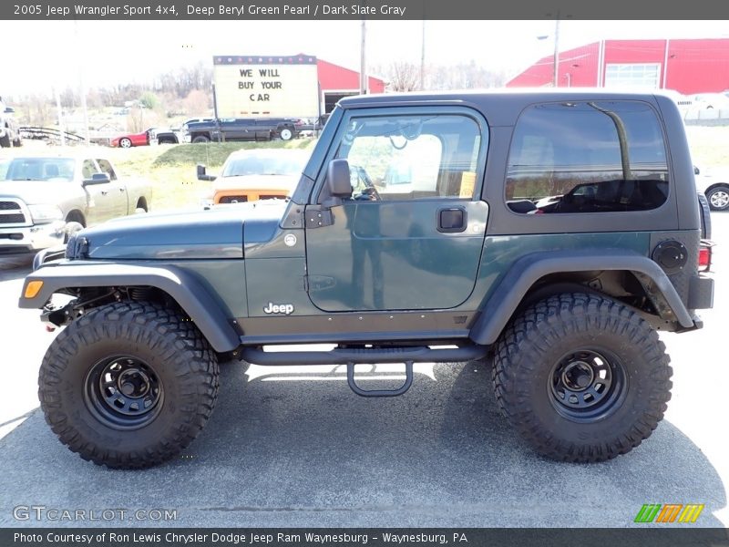 Deep Beryl Green Pearl / Dark Slate Gray 2005 Jeep Wrangler Sport 4x4
