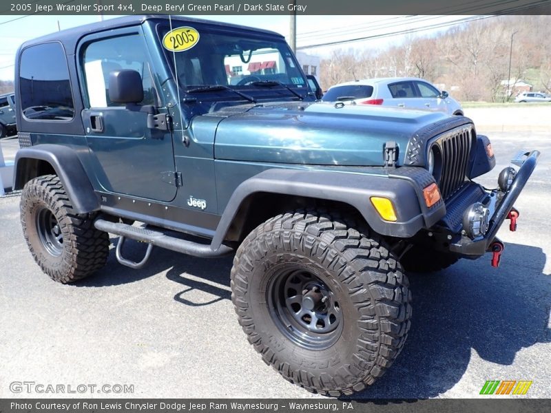 Deep Beryl Green Pearl / Dark Slate Gray 2005 Jeep Wrangler Sport 4x4