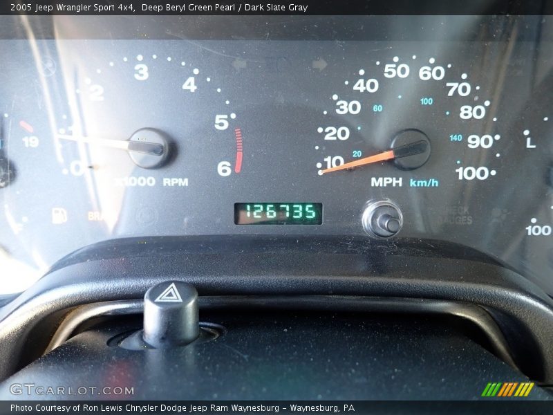 Deep Beryl Green Pearl / Dark Slate Gray 2005 Jeep Wrangler Sport 4x4