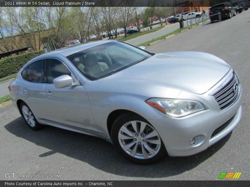 Liquid Platinum / Stone 2011 Infiniti M 56 Sedan
